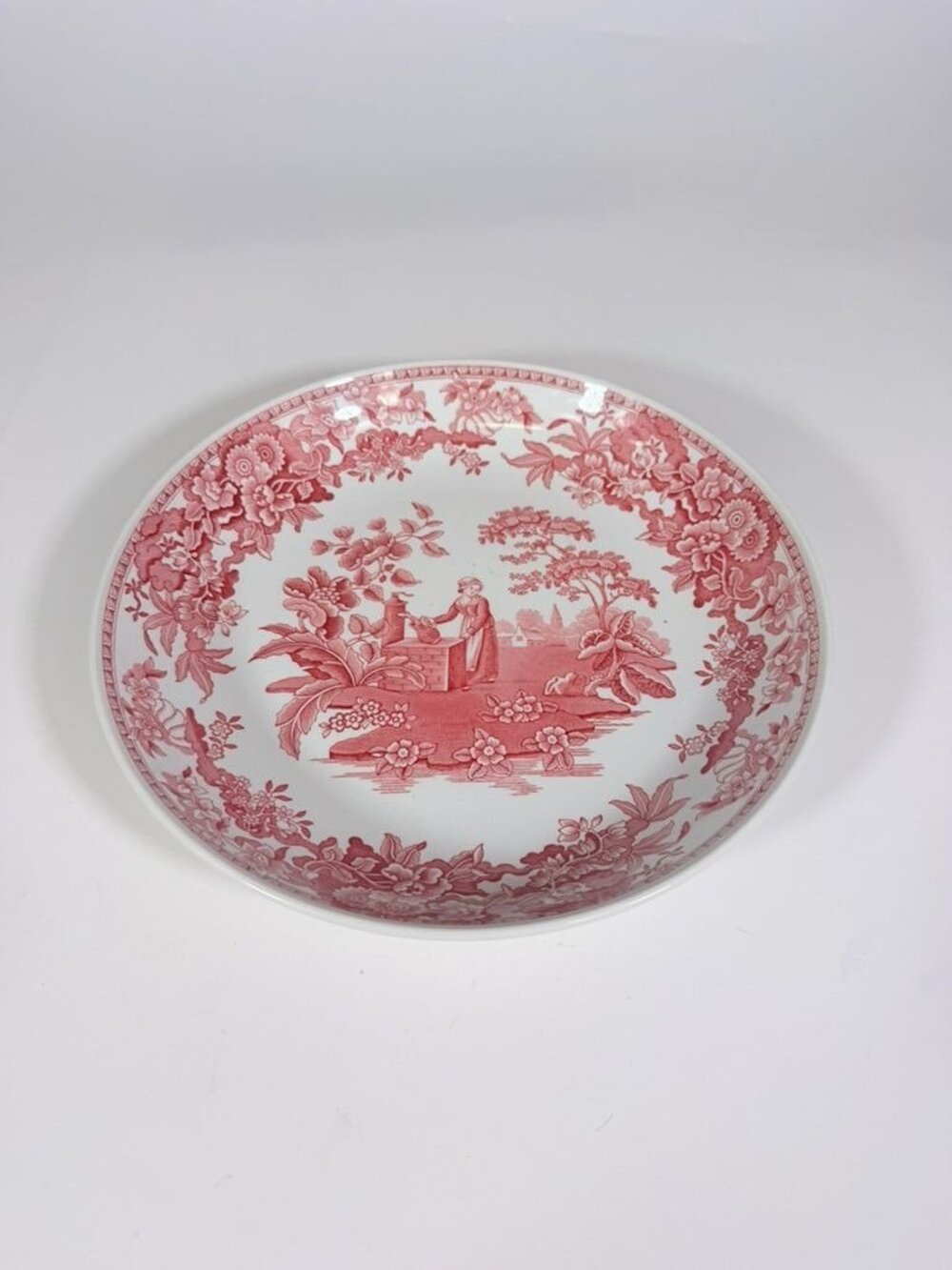 Pasta Serving Bowl Spode Archive Collection Georgian Series England Girl At Well - Picture 11 of 16